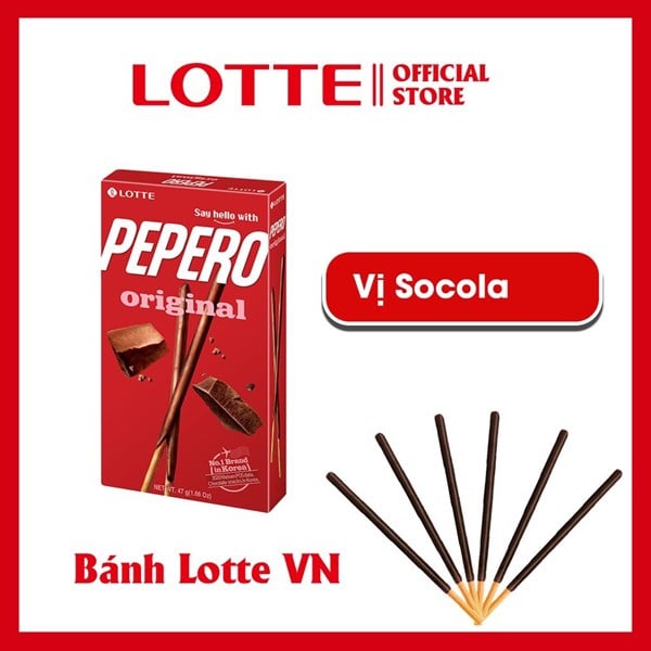 Bánh que Pepero Lotte Hàn Quốc vị original (32g)