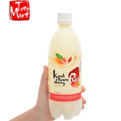 Rượu gạo Makgeolli Koolsoondang - vị đào (750ml)