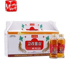 Hộp nước hồng sâm có củ KGS (120ml x 10 chai)