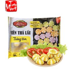 Viên thả lẩu - bánh bao trứng tôm (500g)