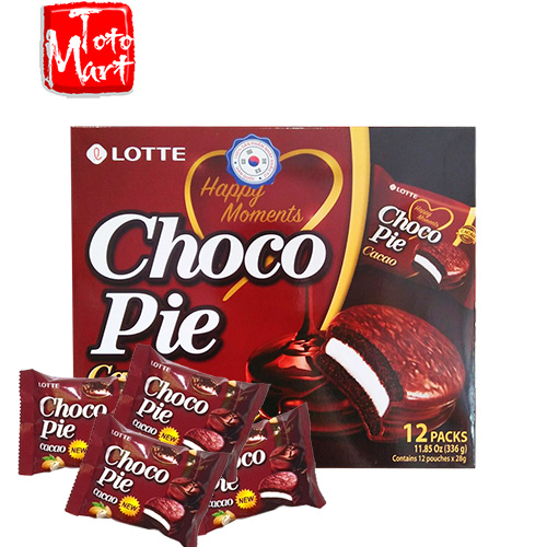 Bánh Chocopie Lotte Hàn Quốc vị ca cao (12 cái)