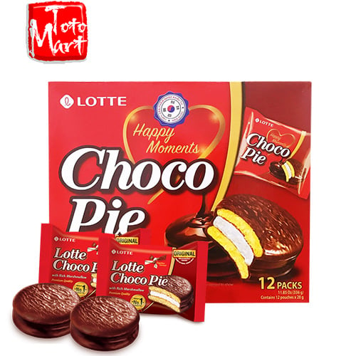 Bánh Chocopie Lotte Hàn Quốc vị truyền thống (12 cái)