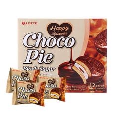 Bánh Chocopie Lotte Hàn Quốc vị trà sữa đường đen (12 cái)