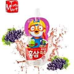 Nước hồng sâm cho bé Pororo Hàn Quốc vị nho (100ml)