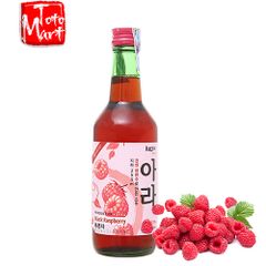 Rượu soju Korice - vị phúc bồn tử (360ml)