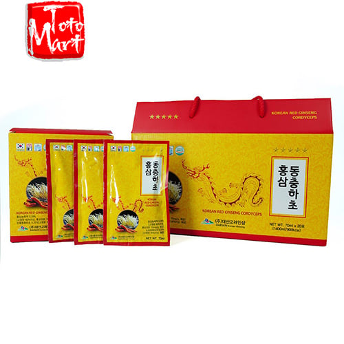 Nước hồng sâm kết hợp đông trùng hạ thảo Daesan Hàn Quốc (70ml x 20 gói)