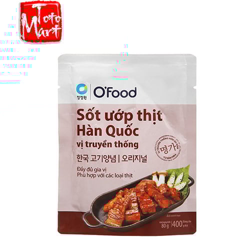 Sốt ướp thịt Hàn Quốc vị truyền thống O'Food (80g)