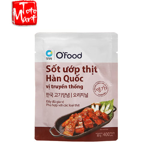 Sốt ướp thịt Hàn Quốc vị truyền thống O'Food (80g)