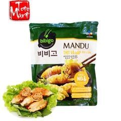 Bánh xếp Mandu nhân thịt và bắp Bibigo (350g)