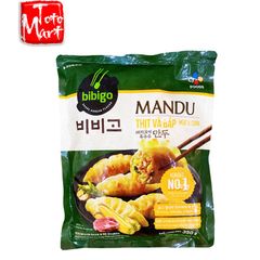 Bánh xếp Mandu nhân thịt và bắp Bibigo (350g)