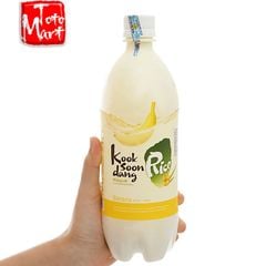 Rượu gạo Makgeolli Koolsoondang - vị chuối (750ml)