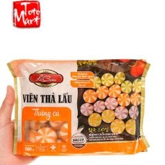 Viên thả lẩu - bánh bao trứng cá (500g)