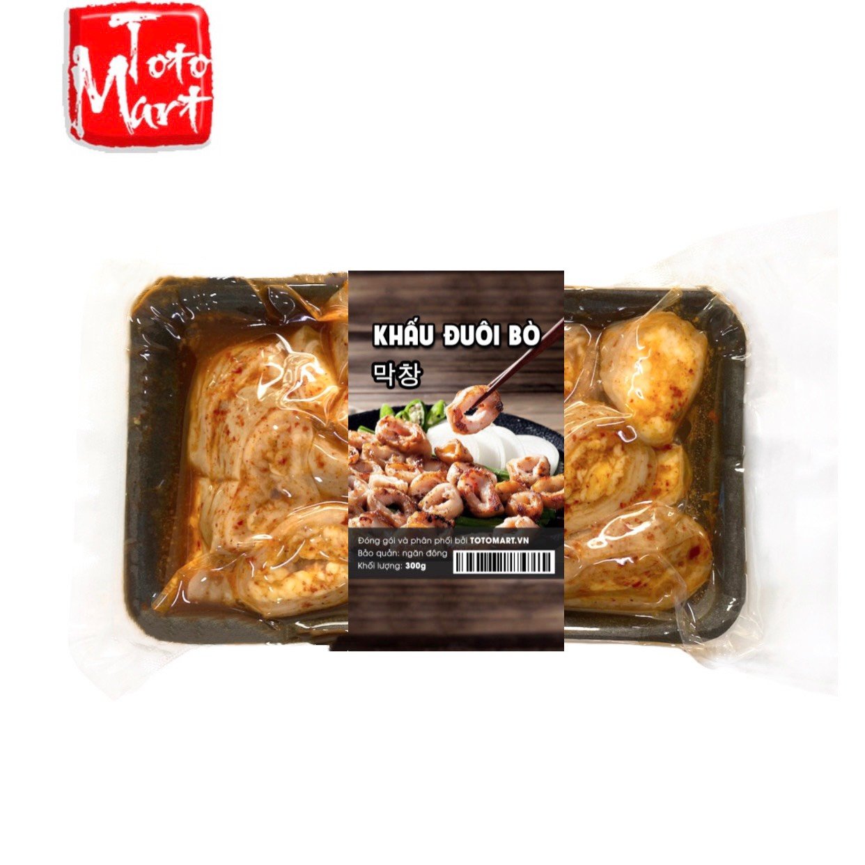 Khấu đuôi bò ướp sốt Hàn (300g)