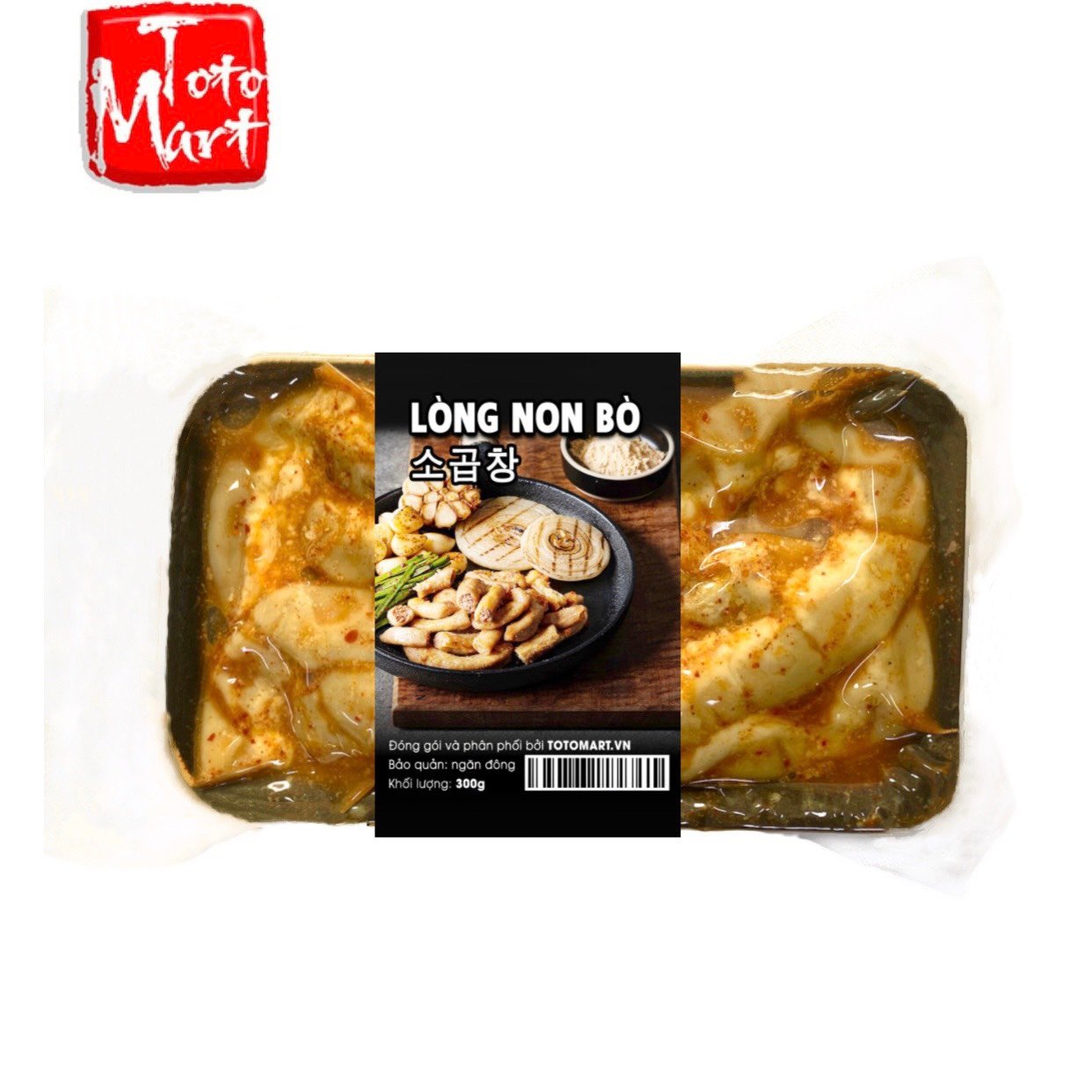 Lòng bò non ướp sốt Hàn (300g)