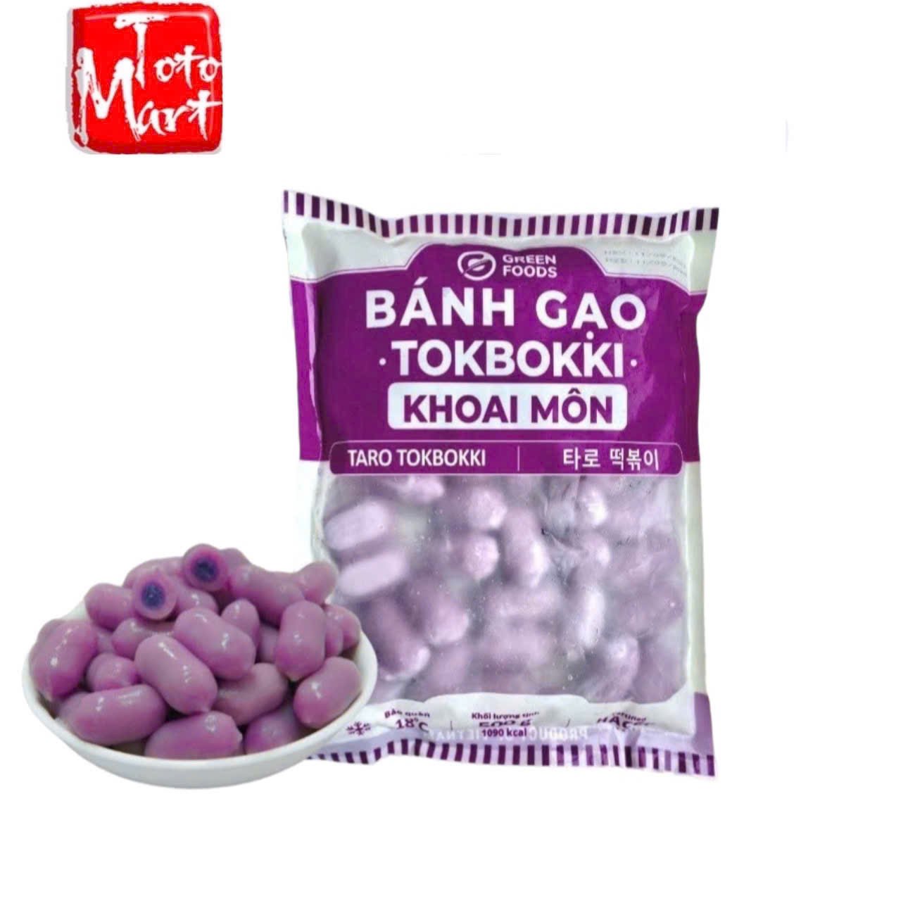 Bánh gạo tokbokki nhân khoai môn (500g)