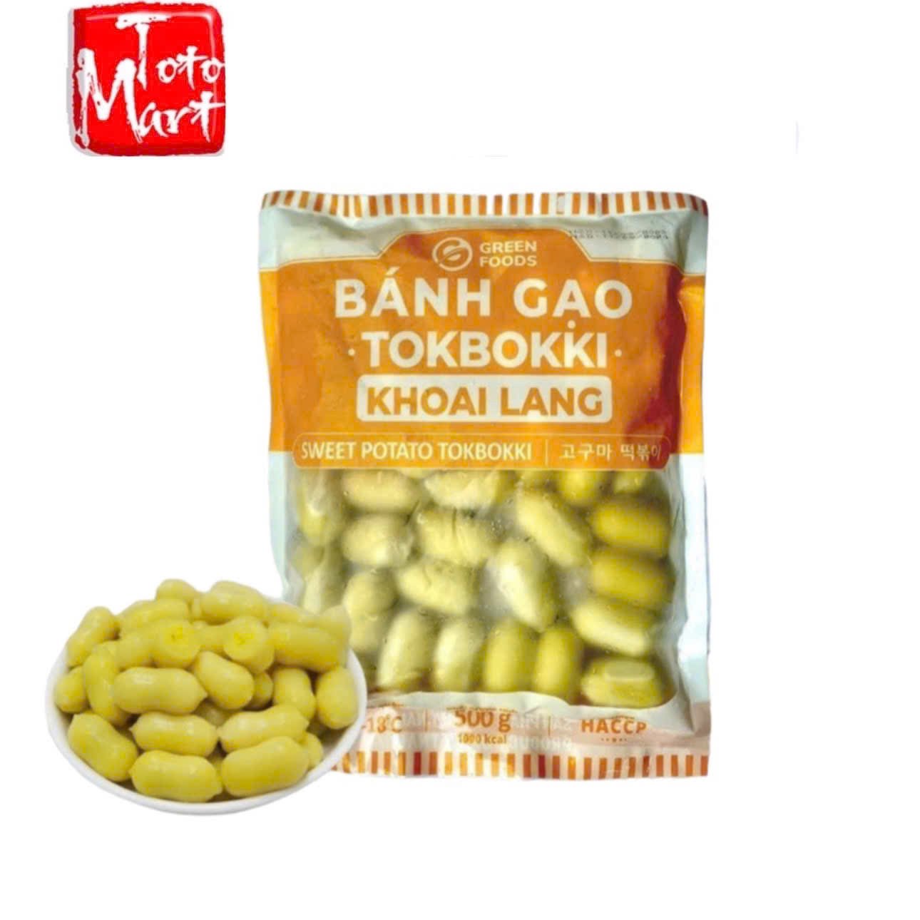 Bánh gạo tokbokki nhân khoai lang (500g)