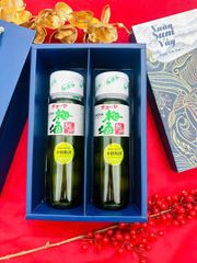 Set quà 2 chai Rượu mơ xanh Choya