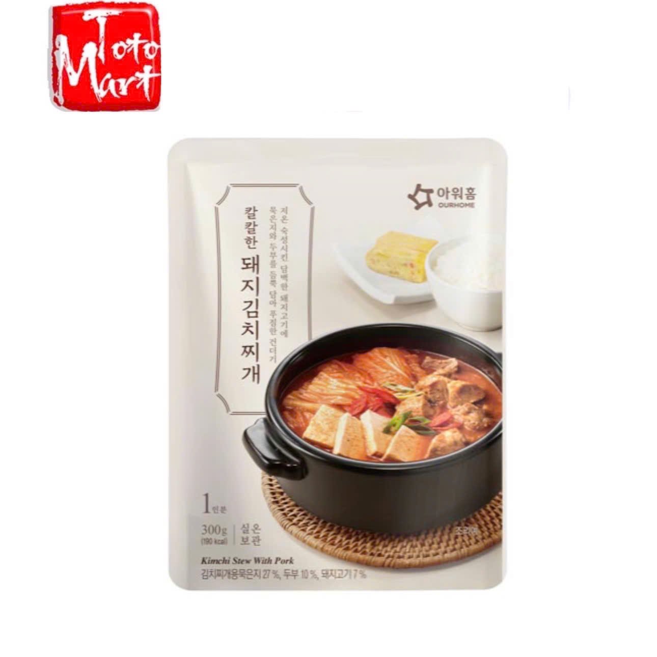 Canh / súp kim chi thịt heo Ourhome Hàn Quốc (300g)
