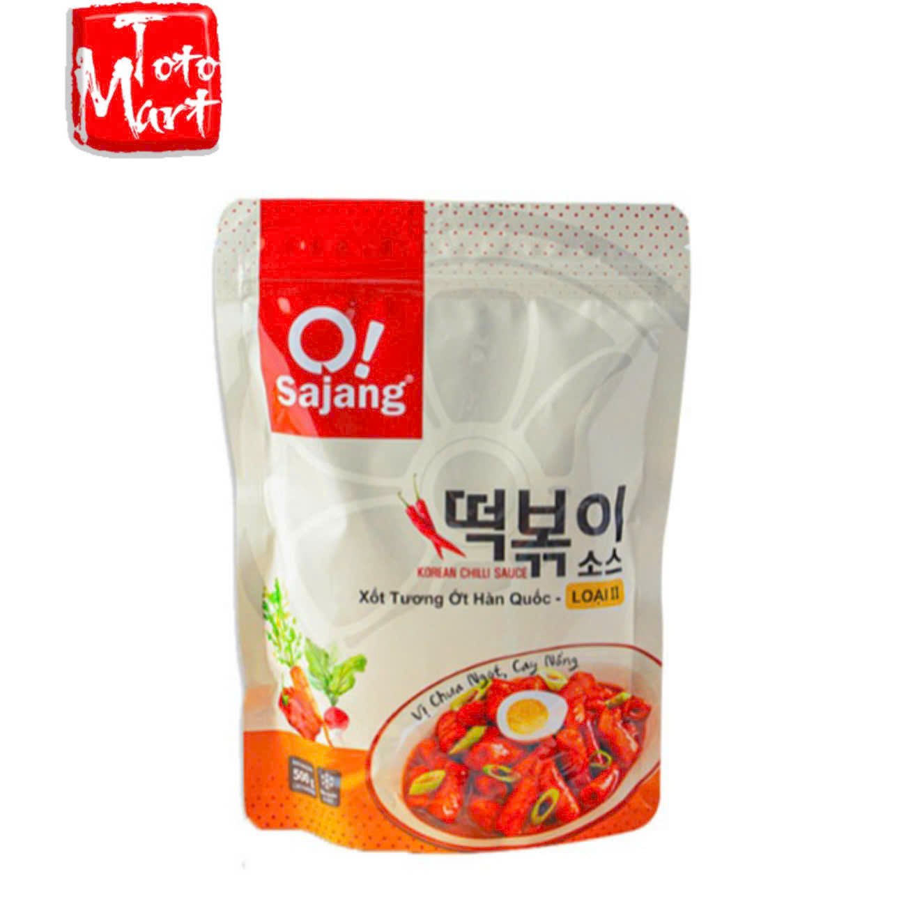 Sốt cay O - Sajang loại 2 (500g) - vị chua ngọt, cay nồng