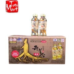 Hộp sâm có củ không đường Won Ki Sam Hàn Quốc (120ml x 10 chai)