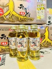 Hộp sâm có củ không đường Won Ki Sam Hàn Quốc (120ml x 10 chai)