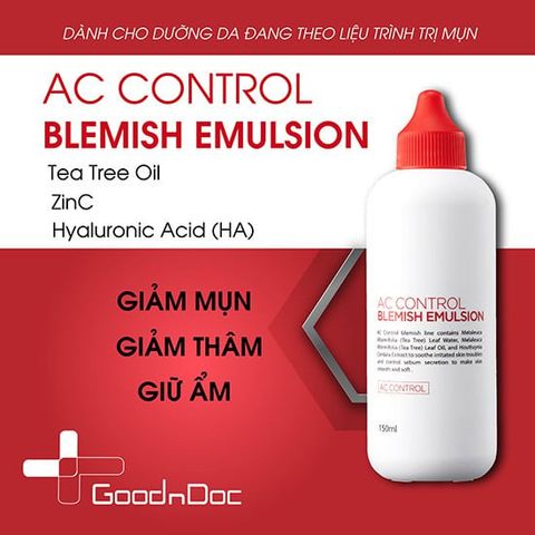 Serum Cân Bằng Da, Giảm Sưng Viêm Goodndoc Ac Control Blemish Emulsion 150ml