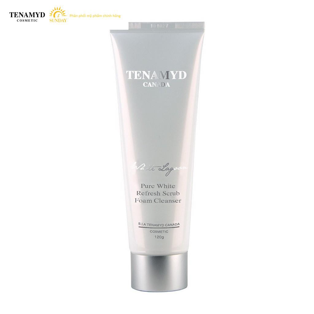 Sữa rửa mặt làm trắng Tenamyd Pure White Refresh Scrub Foam Cleanser