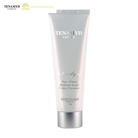 Sữa rửa mặt làm trắng Tenamyd Pure White Refresh Scrub Foam Cleanser