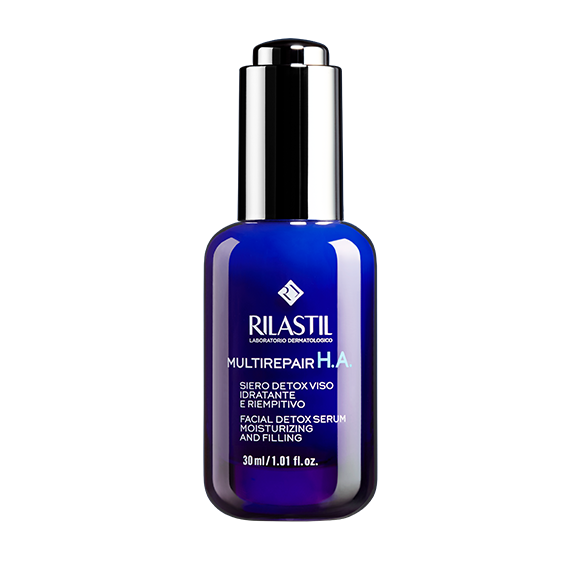 Serum Thải Độc Và Dưỡng Ẩm Da Rilastil Multirepair H.A Facial Detox Serum Moisturizing And Filling 30Ml