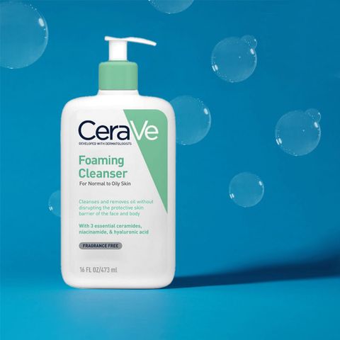 Sữa rửa mặt sạch sâu dành cho da dầu Cerave Developed With Dermatologists Foaming Cleanser
