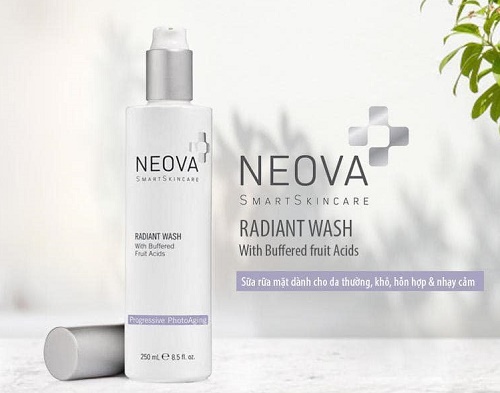 Neova Radiant Wash – Gel rửa mặt chiết xuất từ thực vật