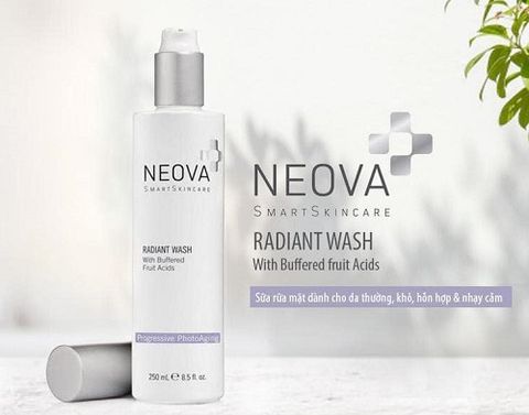 Neova Radiant Wash – Gel rửa mặt chiết xuất từ thực vật