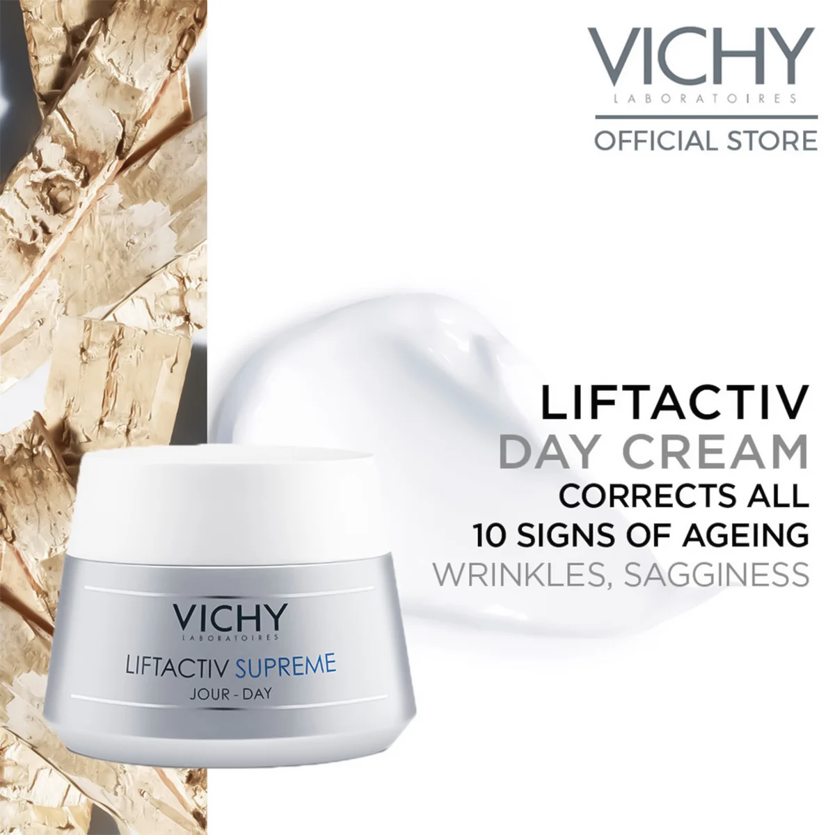 Kem Dưỡng Chống Nhăn & Làm Săn Chắc Da Chuyên Sâu (Ban Ngày) Vichy LiftActiv Day Supreme Anti-Wrinkle & Firming Correcting Care