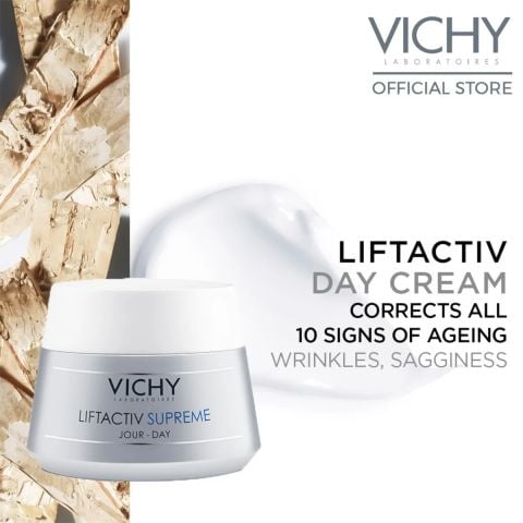 Kem Dưỡng Chống Nhăn & Làm Săn Chắc Da Chuyên Sâu (Ban Ngày) Vichy LiftActiv Day Supreme Anti-Wrinkle & Firming Correcting Care