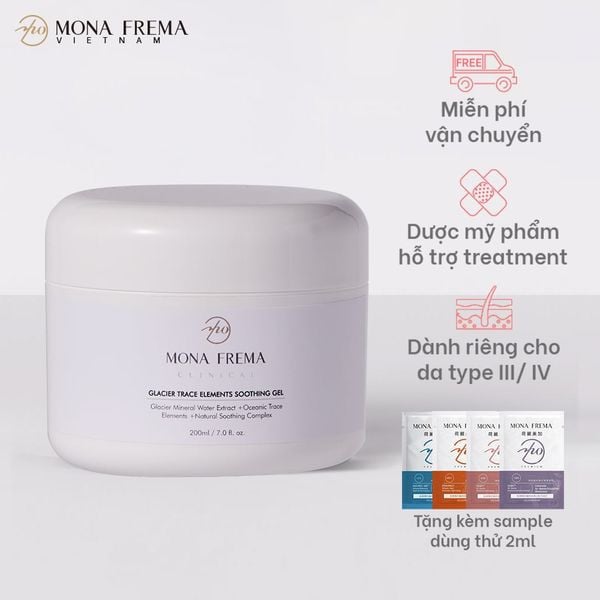 Gel Làm Dịu Da Monafrema Glacier Trace Elements Soothing Gel 500Ml