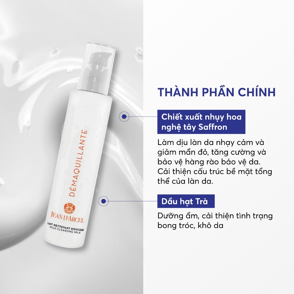 J228 - Mild Cleansing Milk 500ml – Sữa rửa mặt dịu nhẹ cho da khô, nhạy cảm