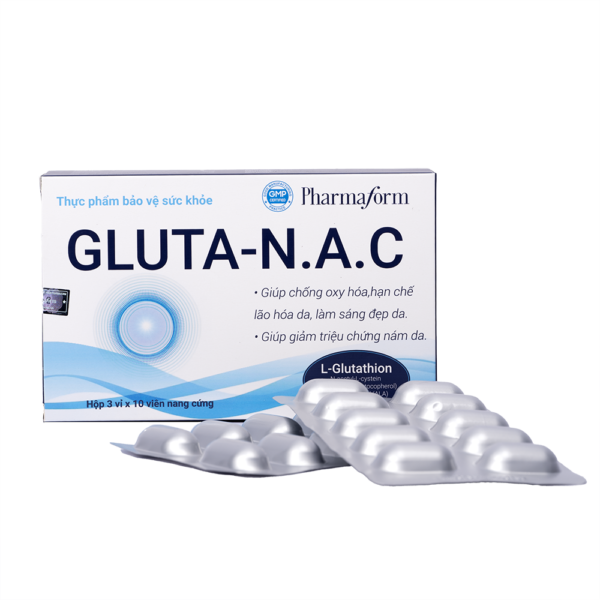 GLUTA-N.A.C - Viên uống hỗ trợ chống lão hóa, sáng đẹp da