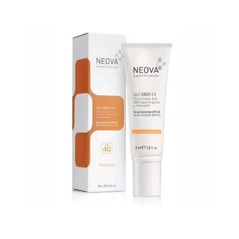Neova Silc Sheer 2.0 SPF40 74ml – Kem nền chống nắng bảo vệ tia UVA/UVB, ngăn chặn ung thư (Tuýp)