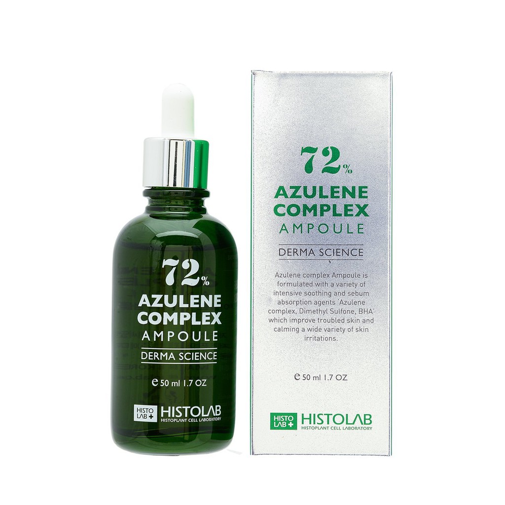 Tinh Chất Giảm Mụn, Điều Tiết Bã Nhờn Histolab 72% Azulene Complex Ampoule Derma Science