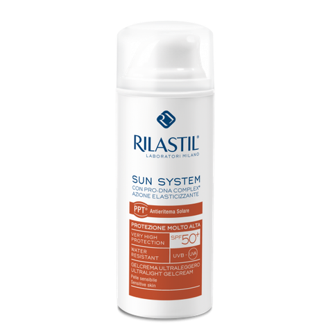Tinh Chất Chống Nắng Vùng Da Mặt Rilastil Sun System Ppt Ultra Light Gelcream Spf 50+ 50Ml
