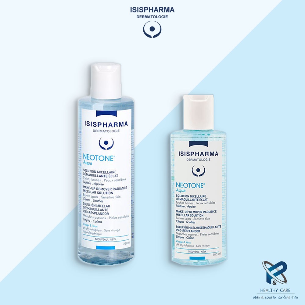 ISISPHARMA NEOTONE AQUA (Nước rửa trắng sáng da, làm mờ vết nám và tẩy trang)