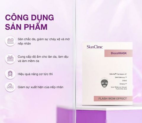Skin clinic Biocelmask Flash Wow Effect - Mặt Nạ Nâng Cơ Tức Thì