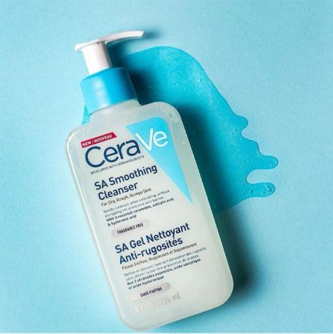 Sữa rửa mặt CeraVe SA Smoothing Cleanser dịu nhẹ dành cho da nhạy cảm