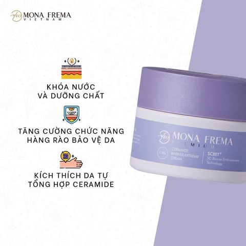 Kem Khóa Ẩm Buổi Tối Monafrema CMS Ceramide Barrier-Extreme Cream 50G