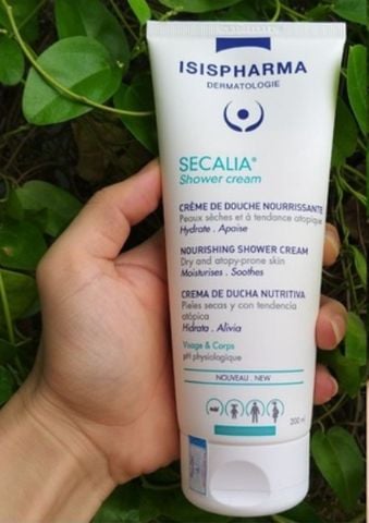 IsisPharma SECALIA® Shower cream (Sữa tắm giảm viêm, đỏ da, ngứa, giữ ẩm làm mềm da)