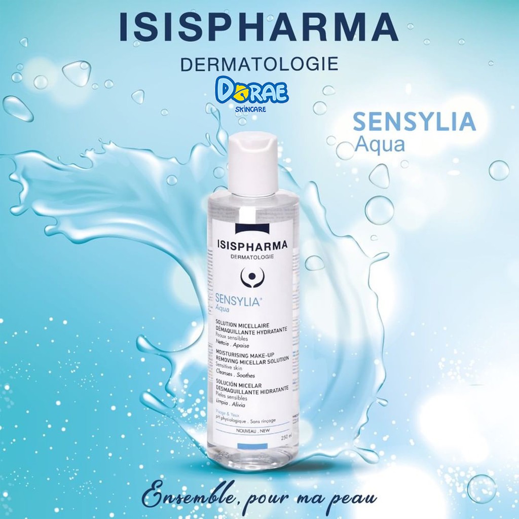 IsisPharma SENSYLIA® Aqua (Nước tẩy trang, dưỡng ẩm cho da thường và da khô)