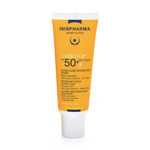 ISISPHARMA UVEBLOCK SPF50 DRY TOUCH LIGHT TINT (Kem chống nắng cho da nhờn, nhạy cảm có màu)