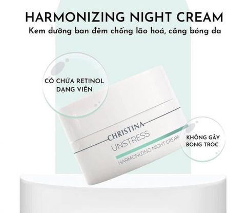 Kem Dưỡng Ẩm Ban Đêm Tái Tạo Và Làm Sáng Da Dành Cho Da Nhạy Cảm Christina Unstress Harmonizing Night Cream