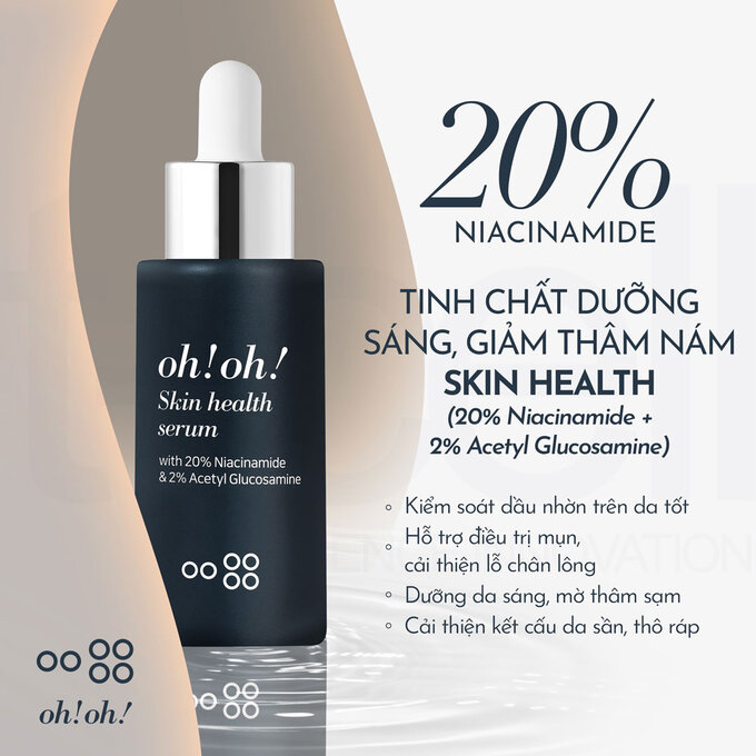 oh!oh! Skin Health Serum - Tinh Chất Dưỡng Sáng Da, Giảm Thâm Nám
