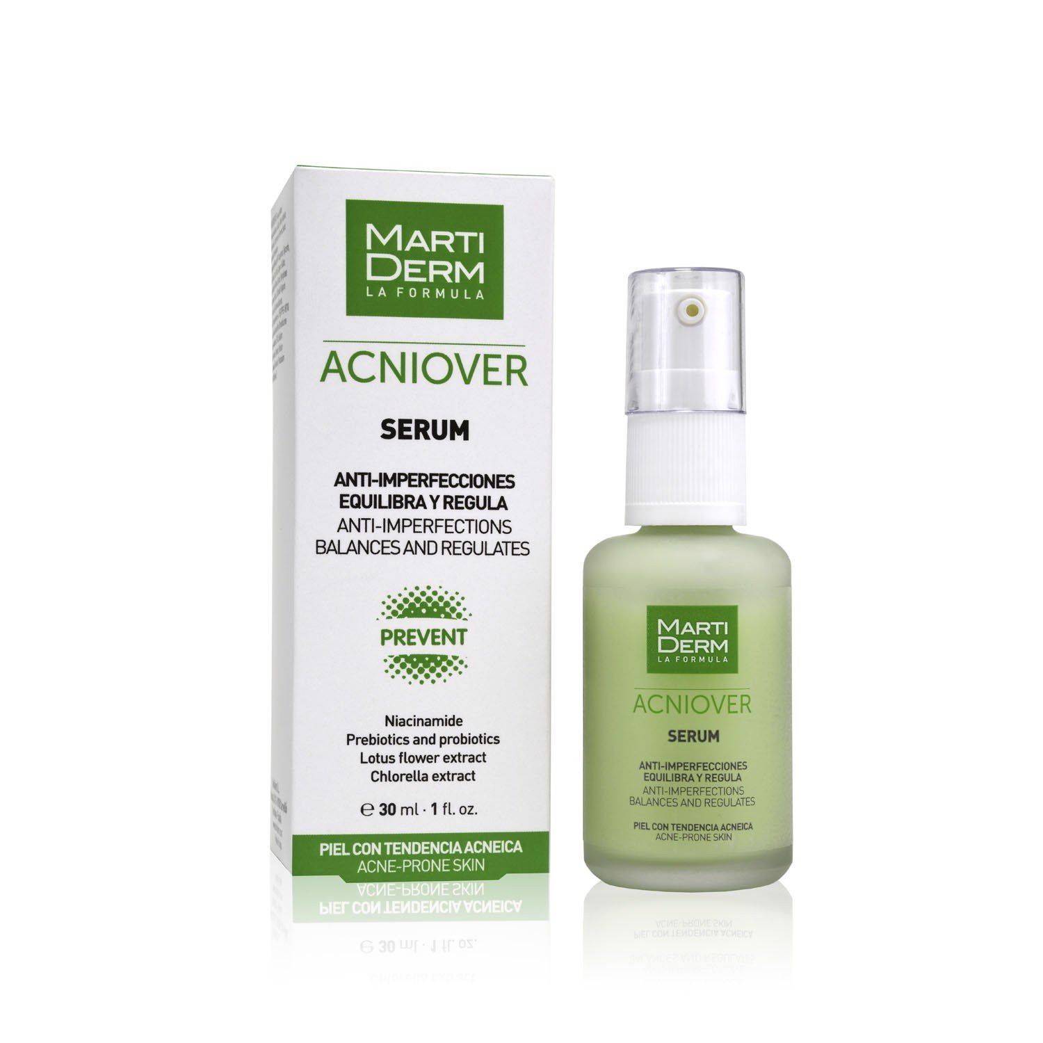 Tinh Chất Giảm Mụn & Kiểm Soát Nhờn - Martiderm Acniover Serum (30ml)